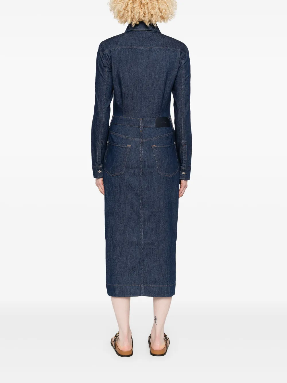 denim midi dress — Image 4