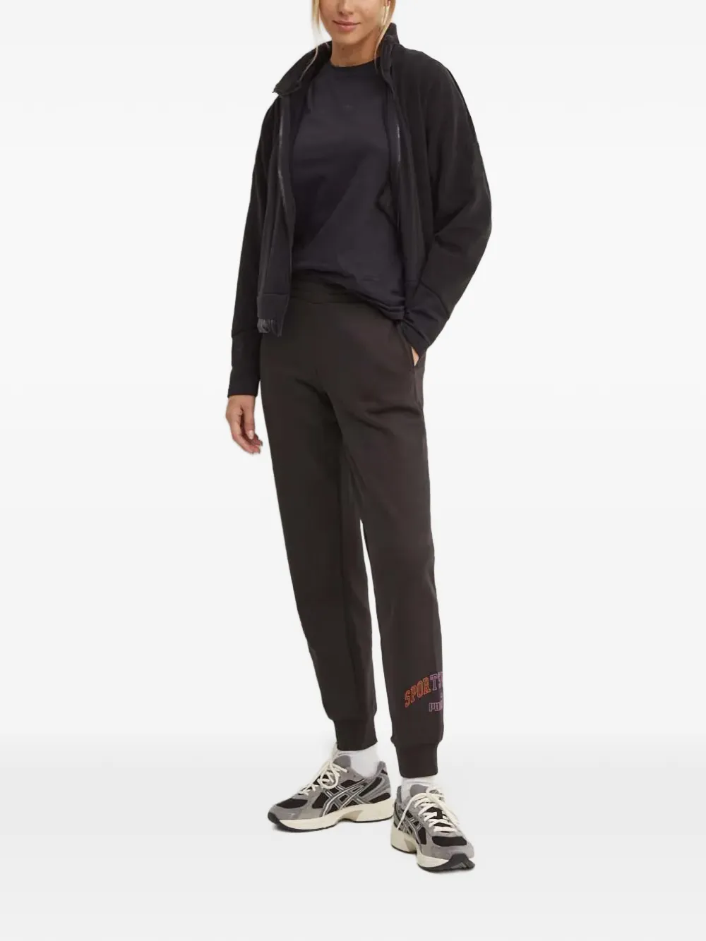 logo-patch metallic-trim jacket — Image 5