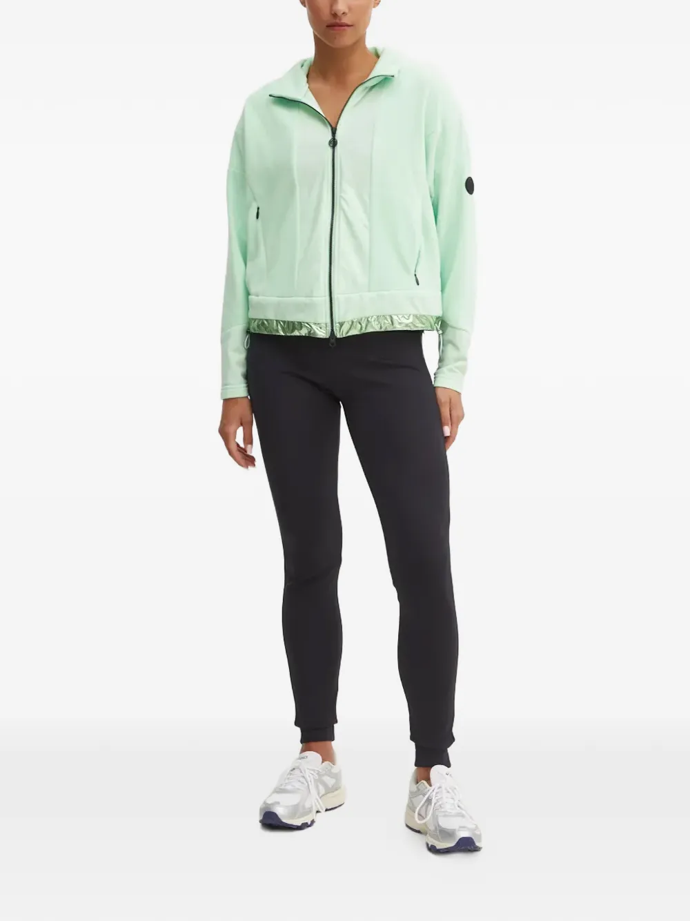 logo-patch metallic-trim jacket — Image 5
