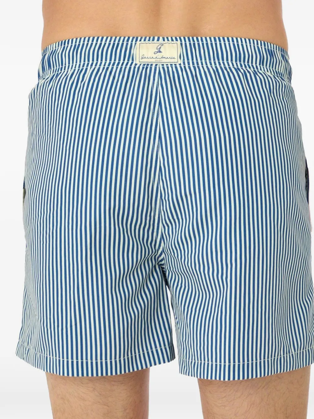 striped drawstring swim shorts — Image 3