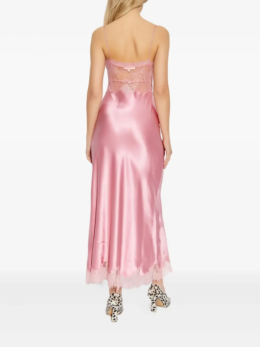 Orianna lace-trimmed slip maxi dress, image 3 of 5