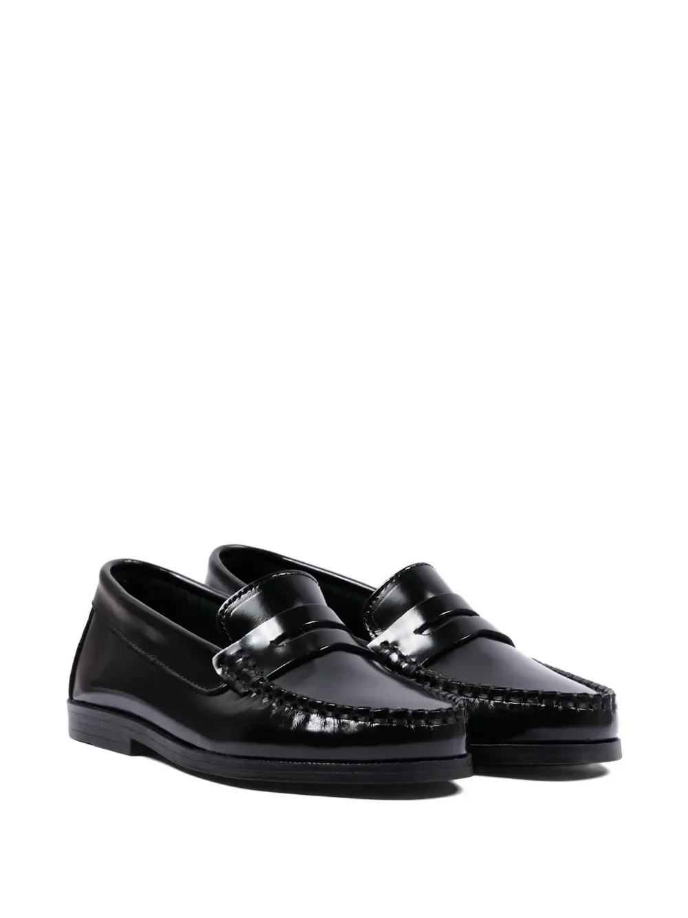 penny leather loafers