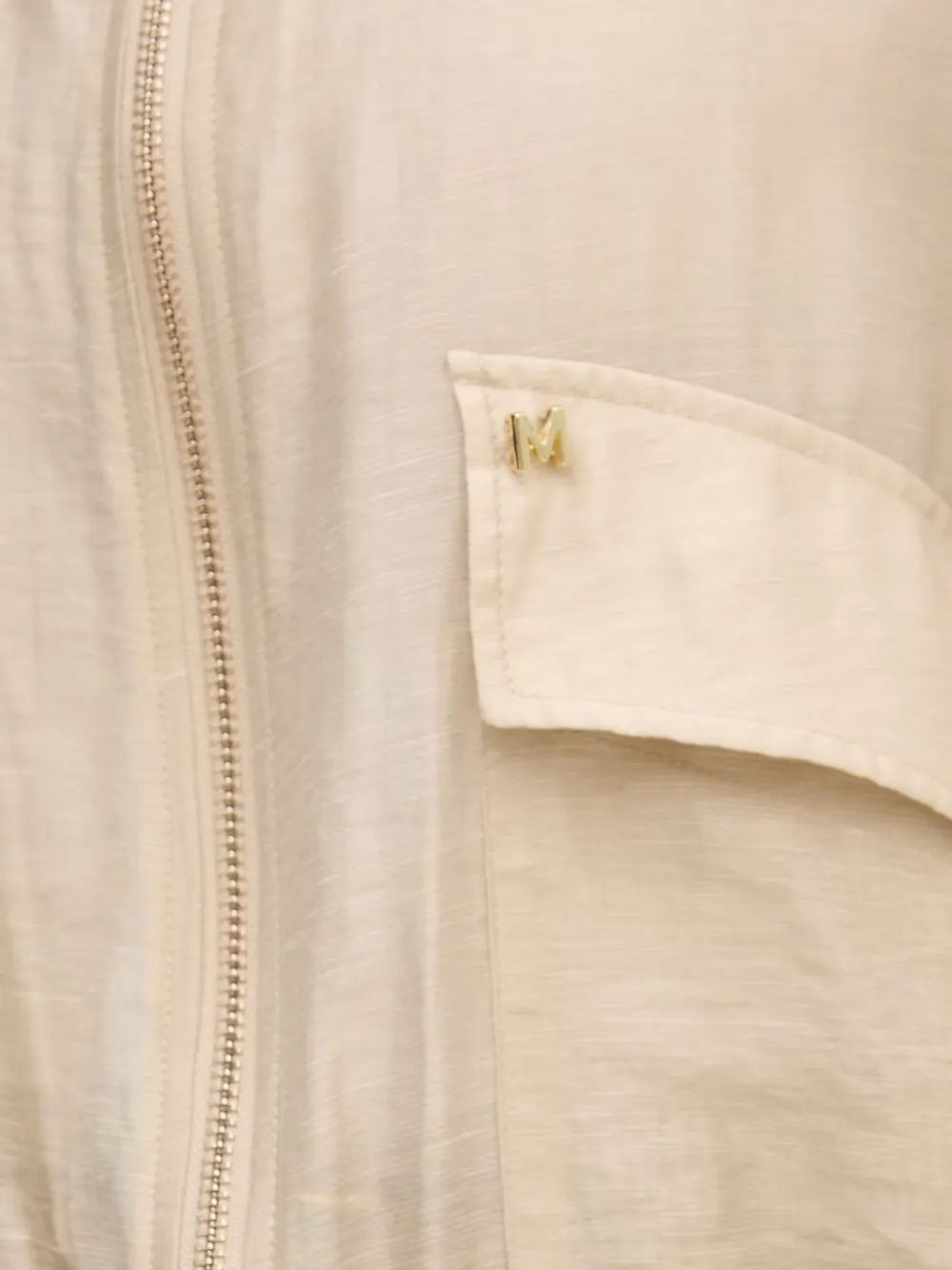 logo-plaque zip-up bomber jacket — Image 5