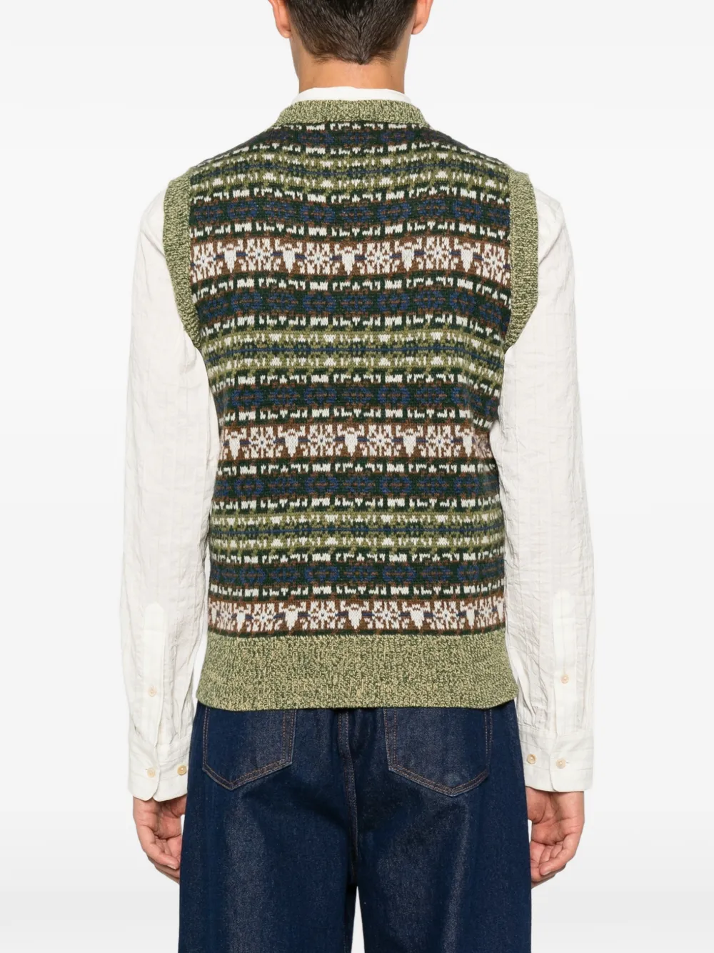 Grandpa's Rose V-neck vest — Image 3