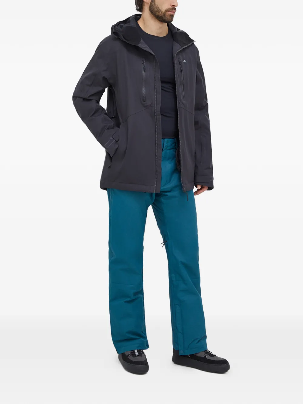 Freerider hooded zip-up ski jacket — Image 5
