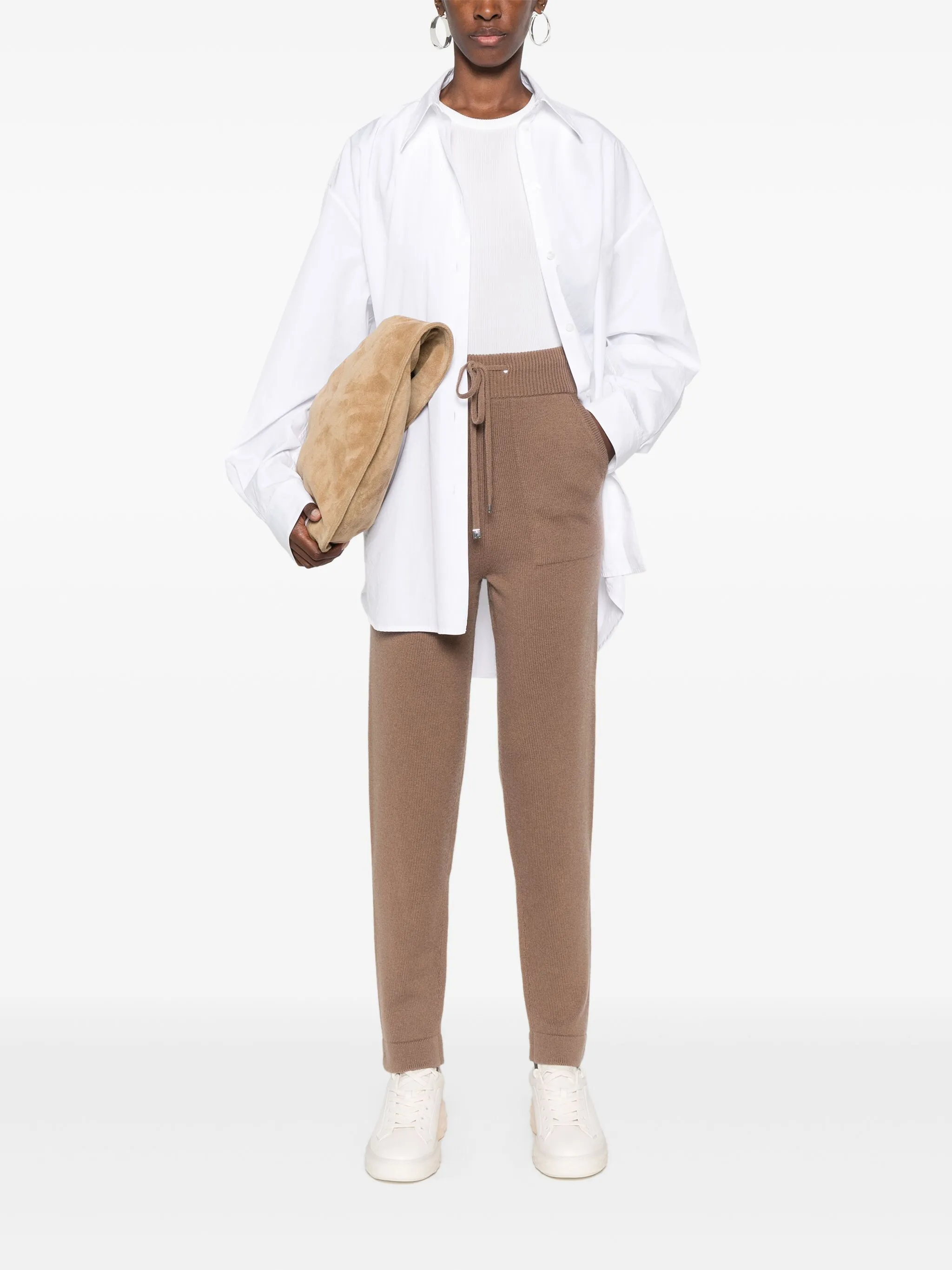 ribbed-knit track pants — Image 5