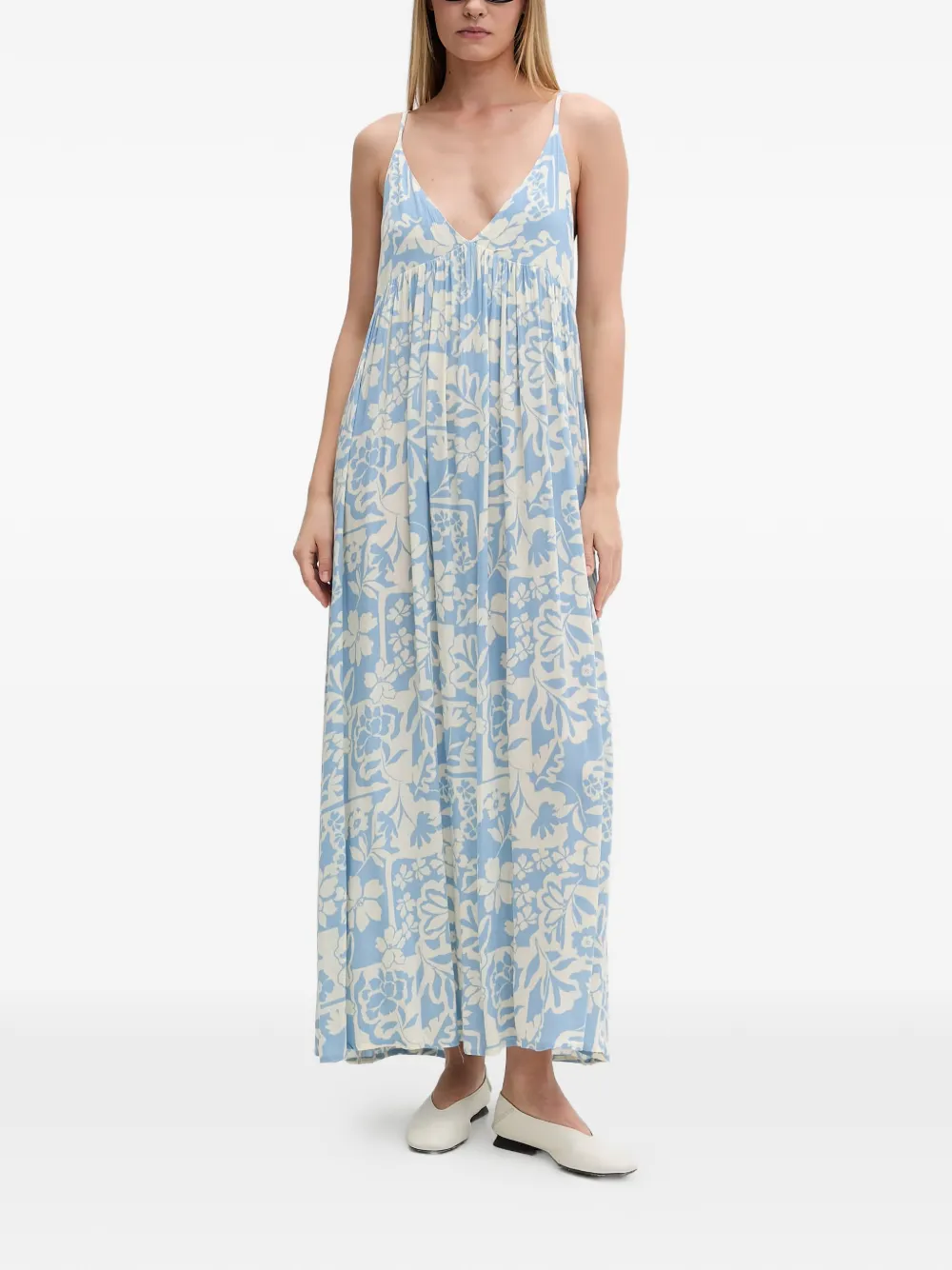 Party Pack floral-print pleated maxi dress — Image 5