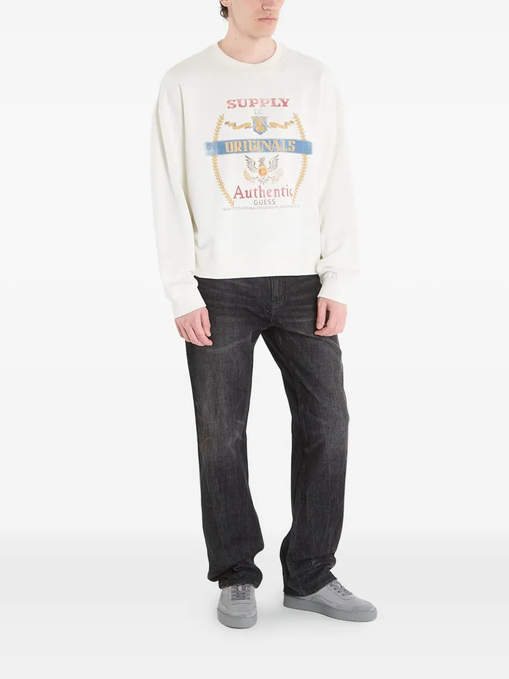 graphic-print long-sleeve sweater — Image 4