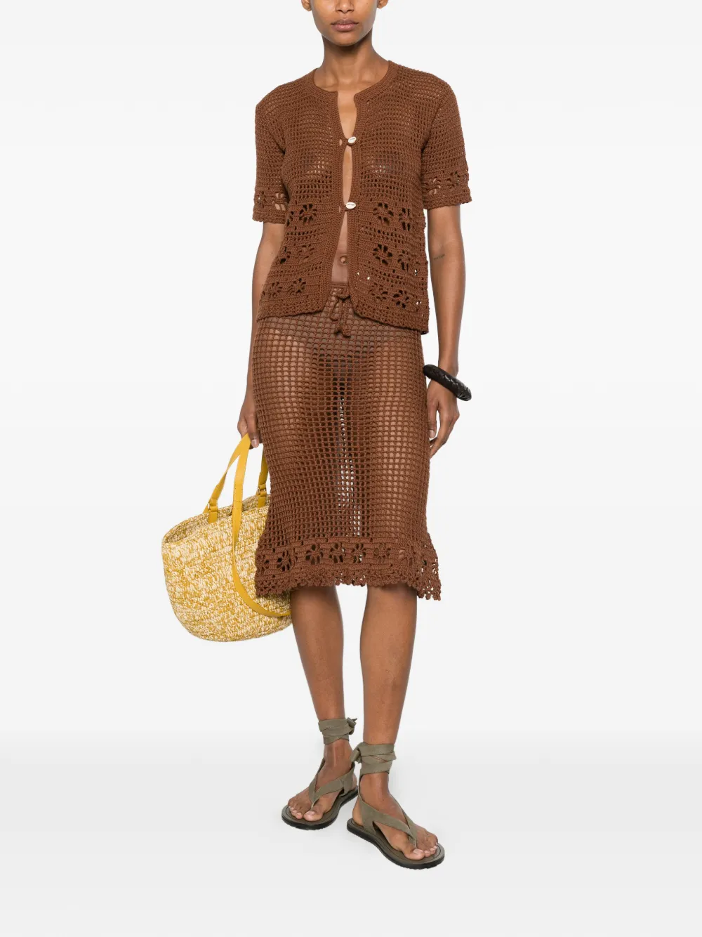 Sara crochet-knit skirt — Image 5