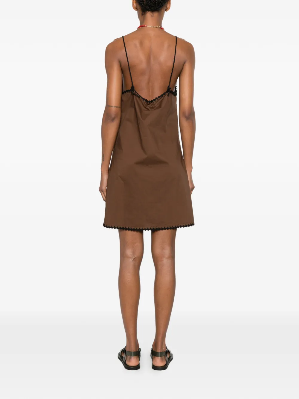crochet-trim mini dress — Image 4