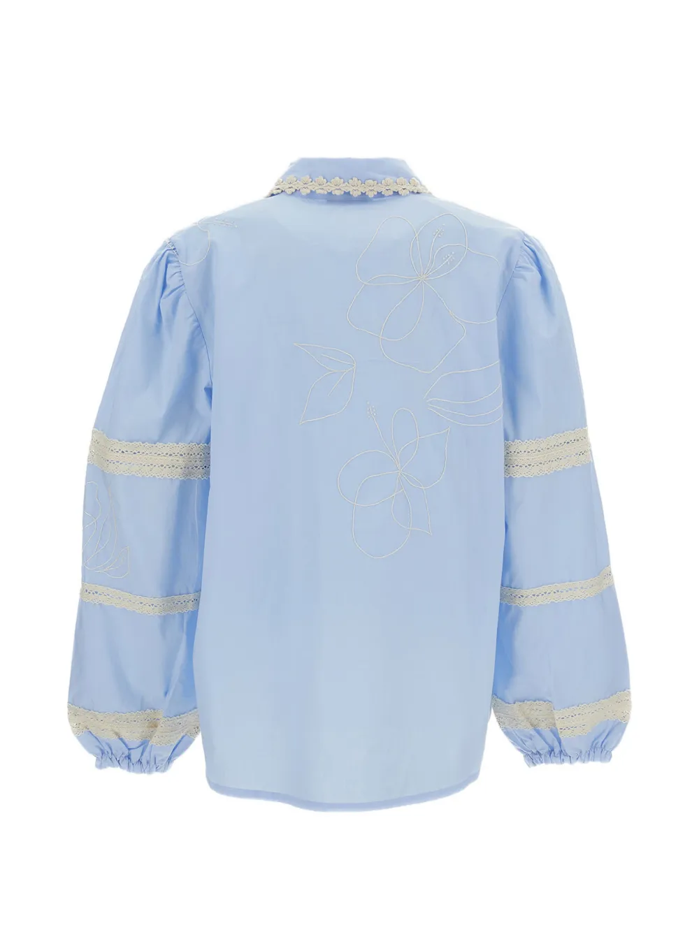 Jallay embroidered lace-trim shirt — Image 3