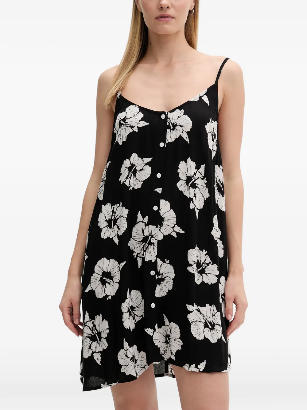 Party Pack floral-print button-front mini dress — Image 4