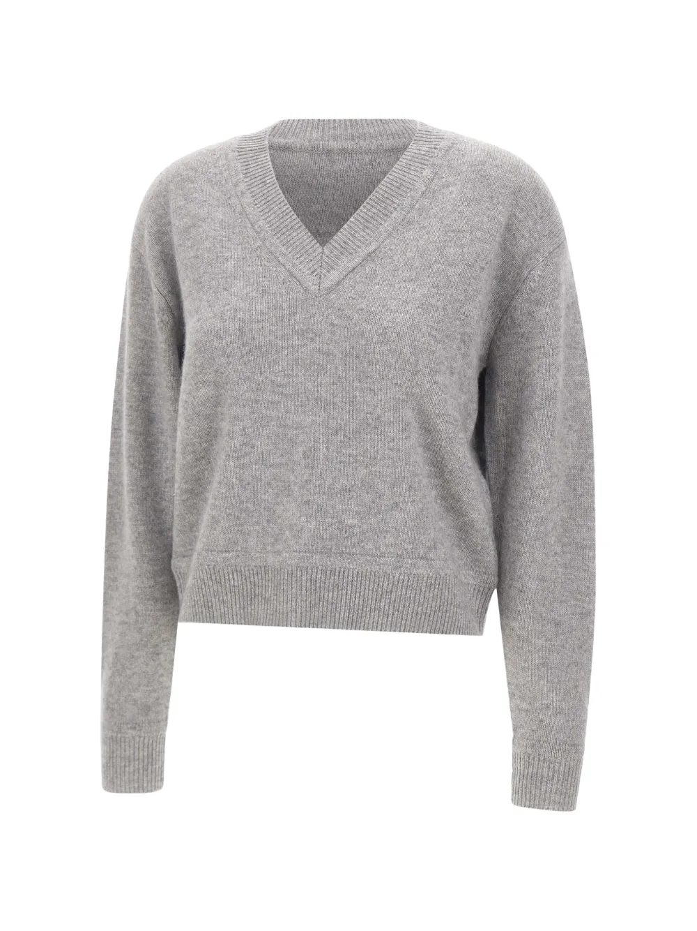 ribbed-trim V-neck cashmere sweater — Image 5