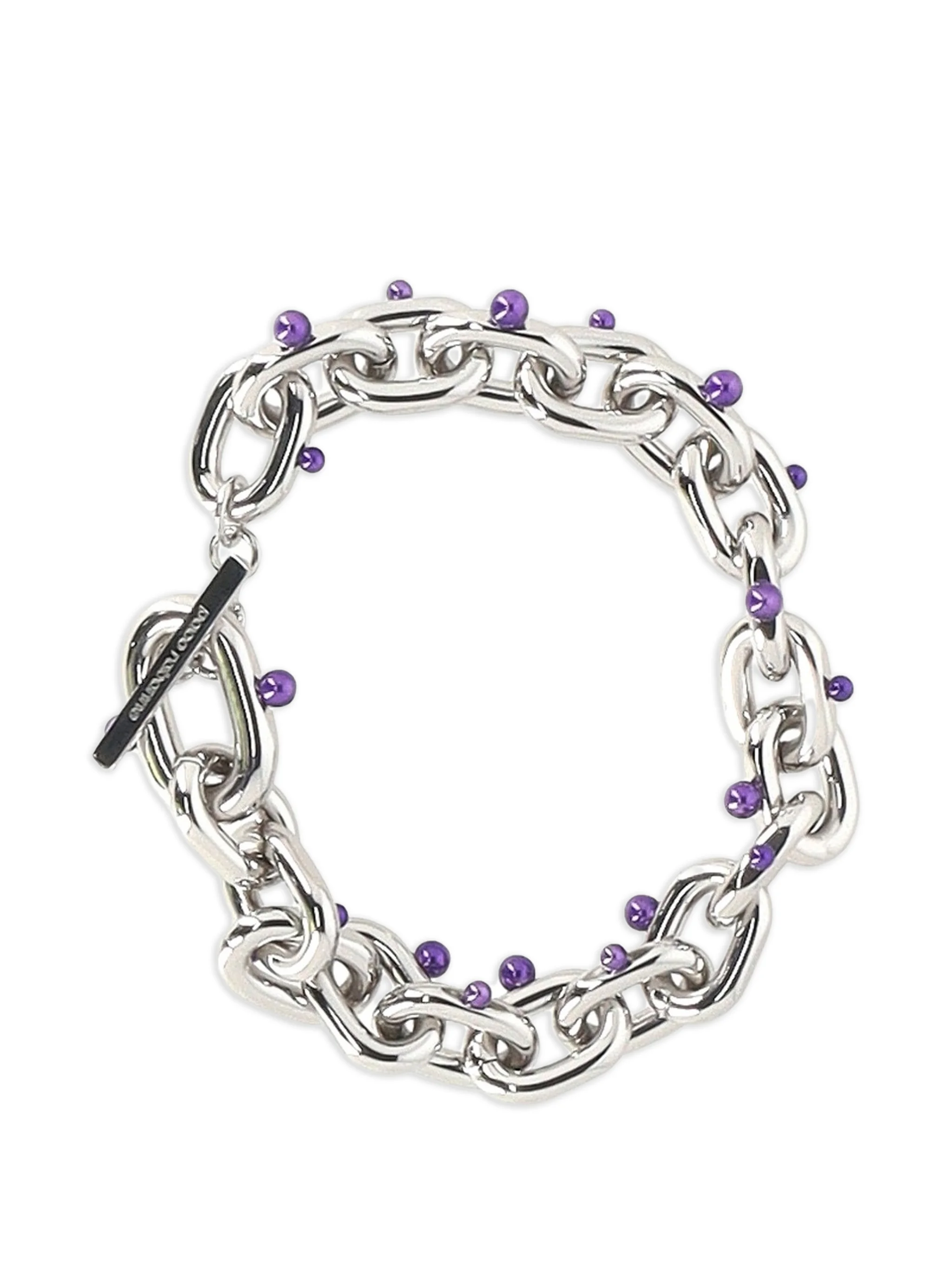 chain-link pearl necklace