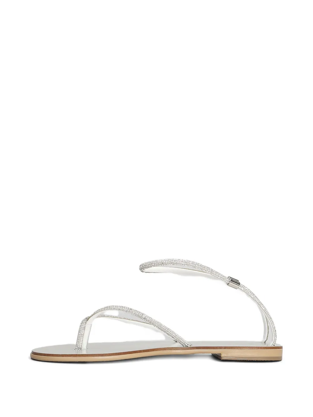 crystal-embellished flat sandals — Image 5