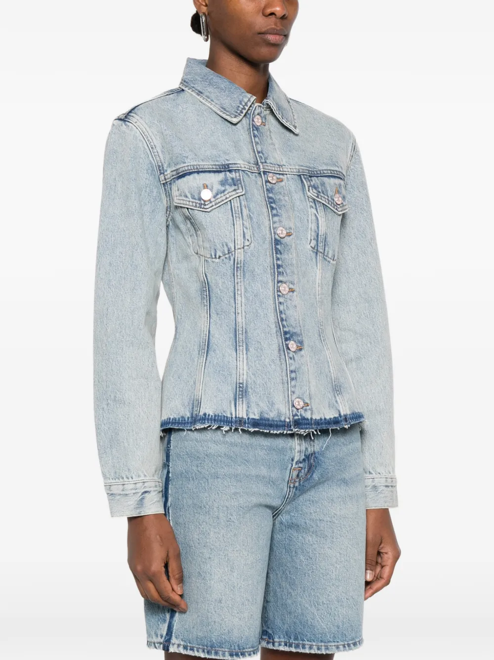 Trucker button frayed jacket — Image 5