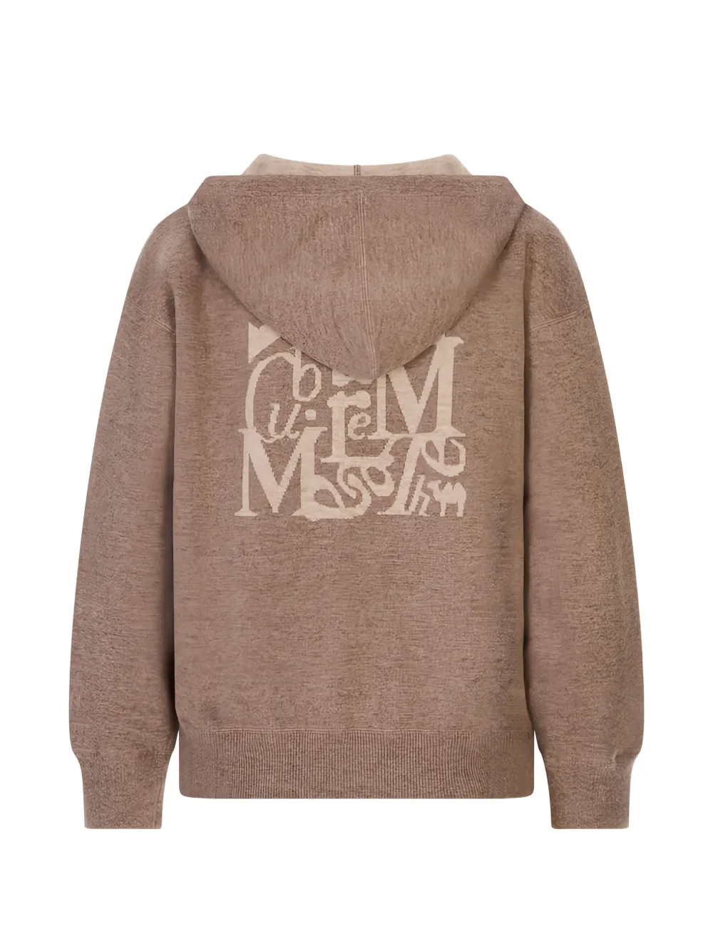 logo-intarsia zip-up hoodie — Image 3