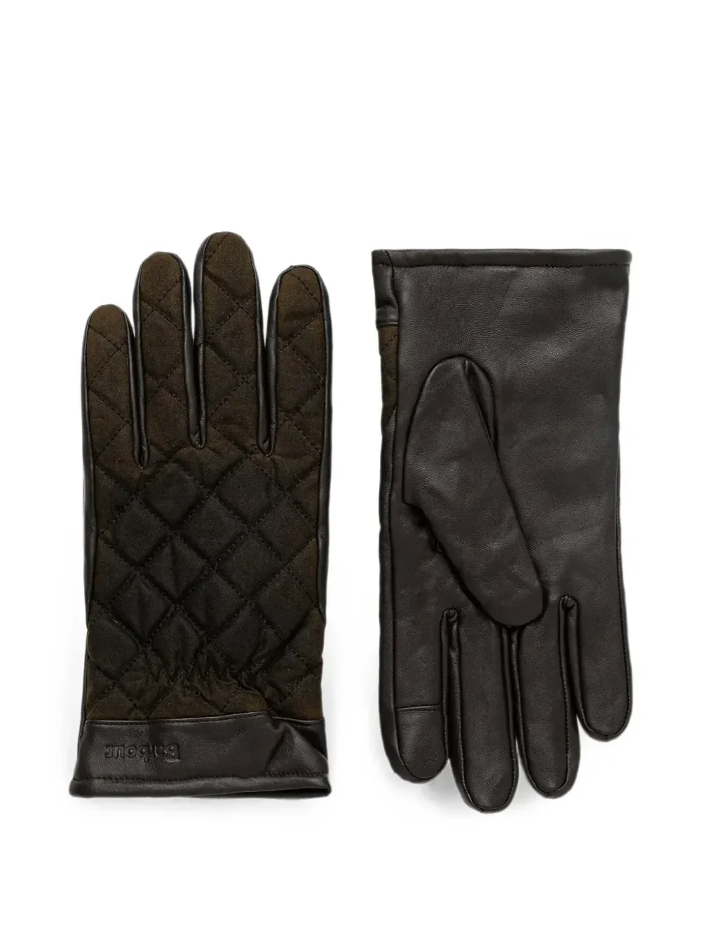 quilted leather gloves