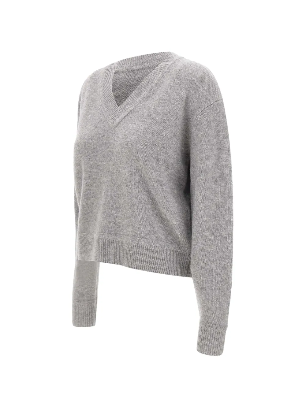 ribbed-trim V-neck cashmere sweater — Image 6