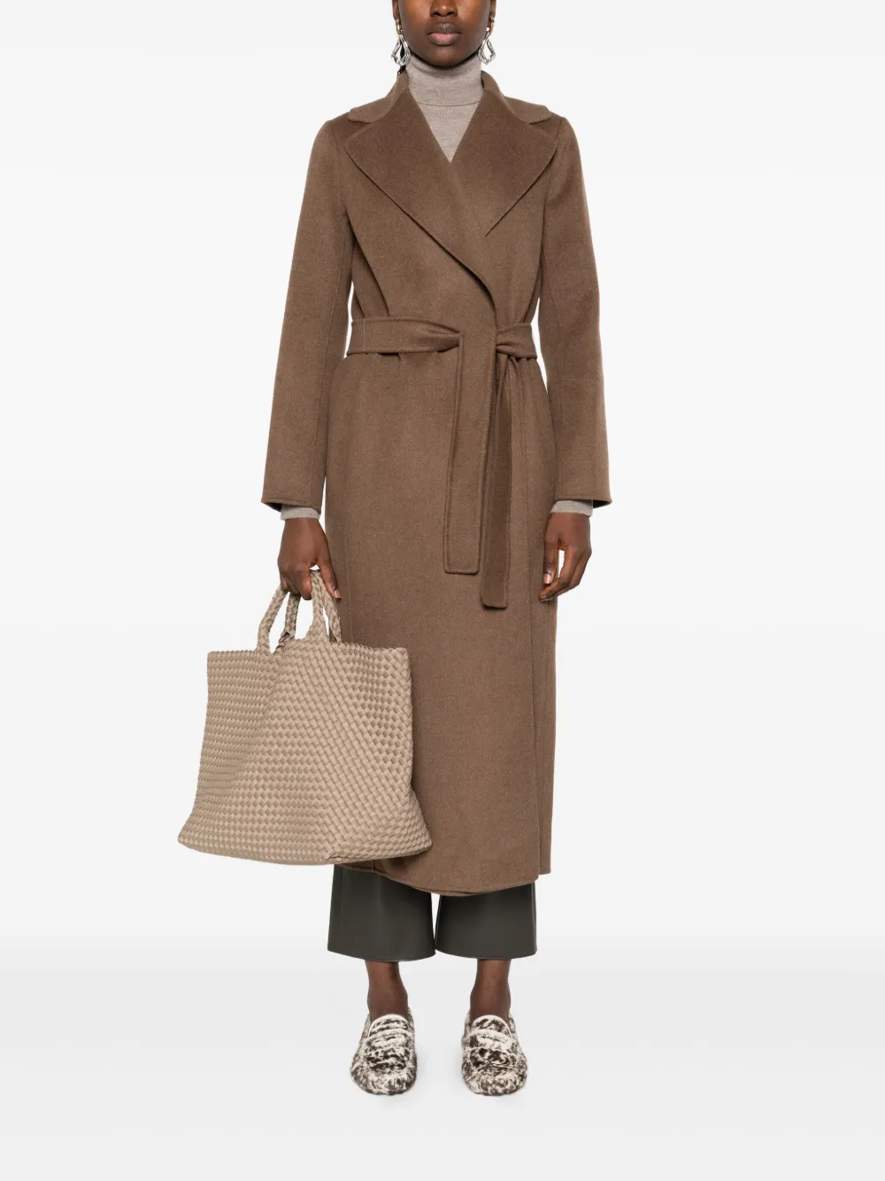 belted wrap coat — Image 3