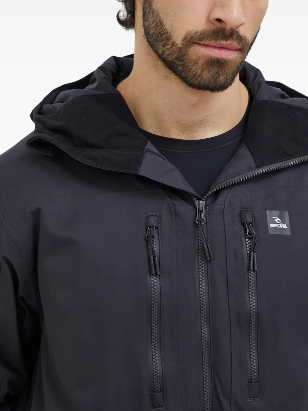 Freerider hooded zip-up ski jacket — Image 3