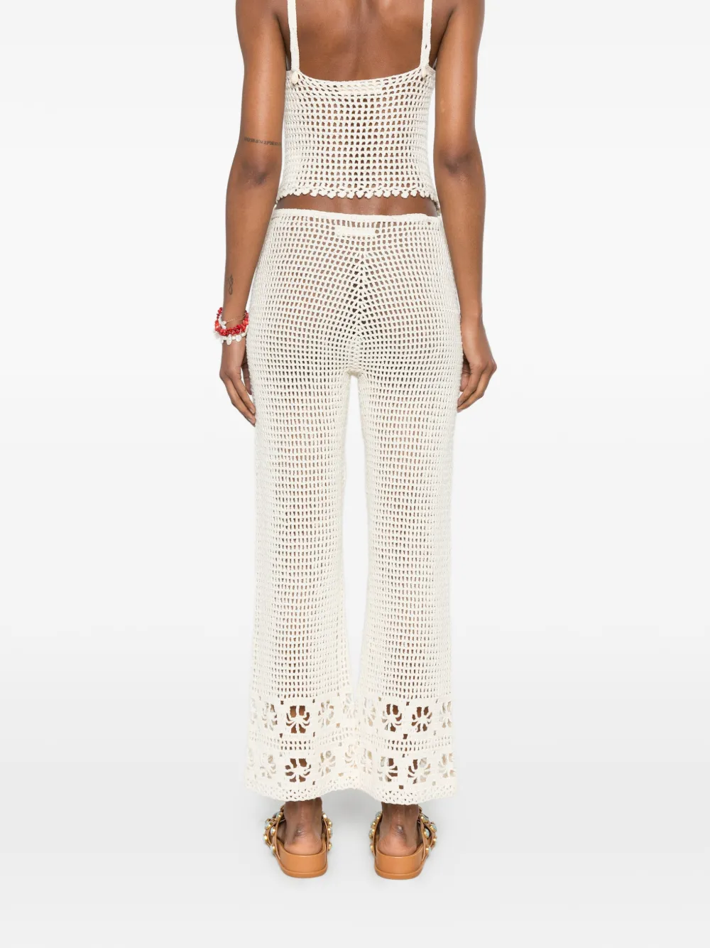 crochet-knit trousers — Image 4