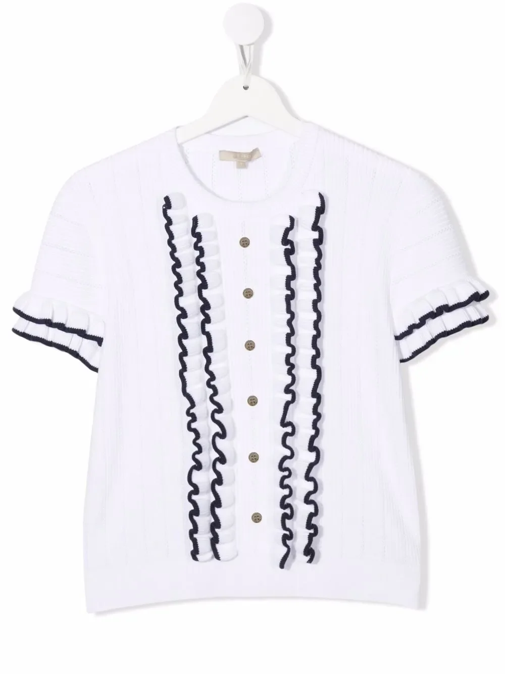 TEEN ruffled short-sleeved shirt