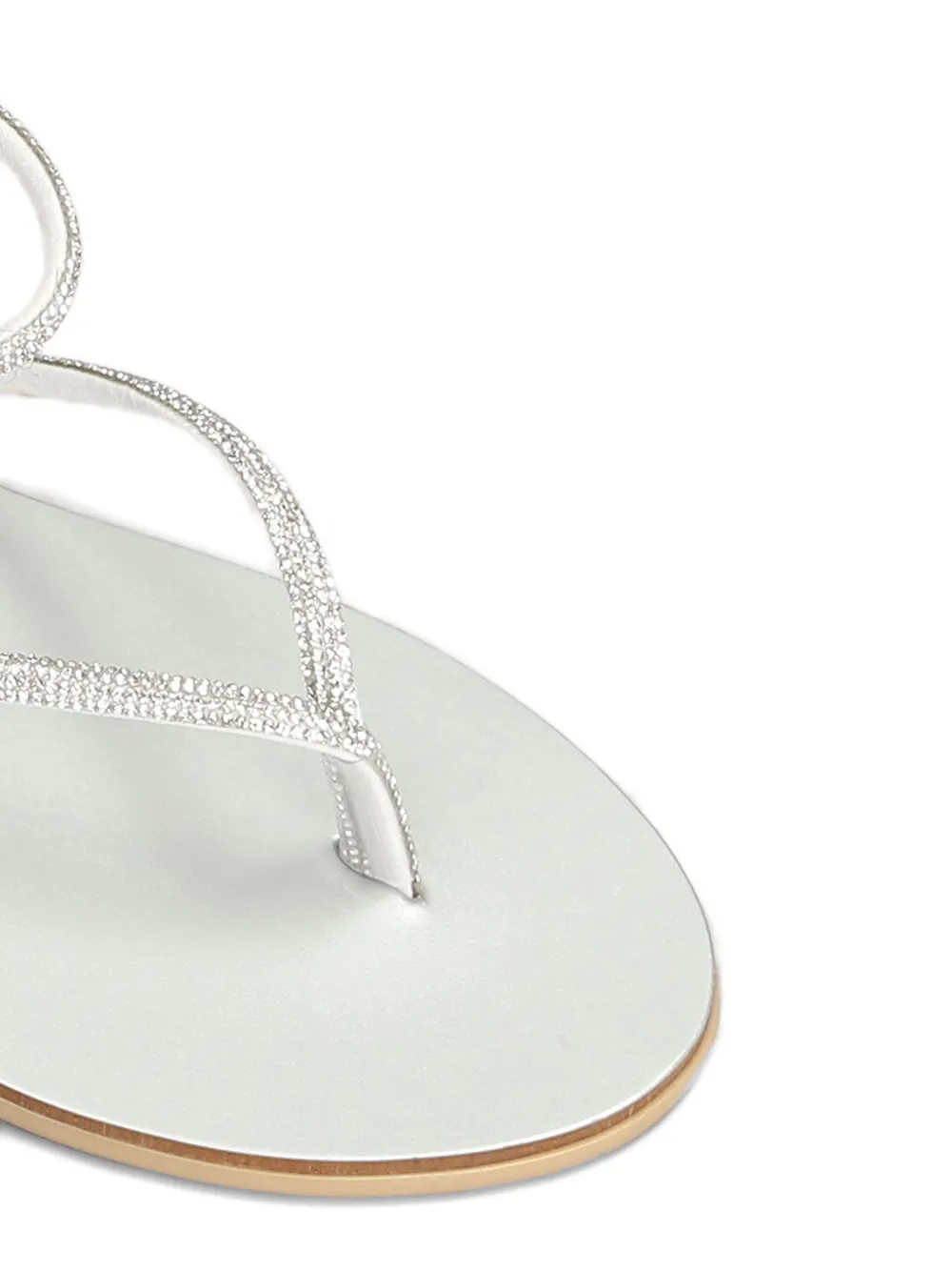 crystal-embellished flat sandals — Image 3