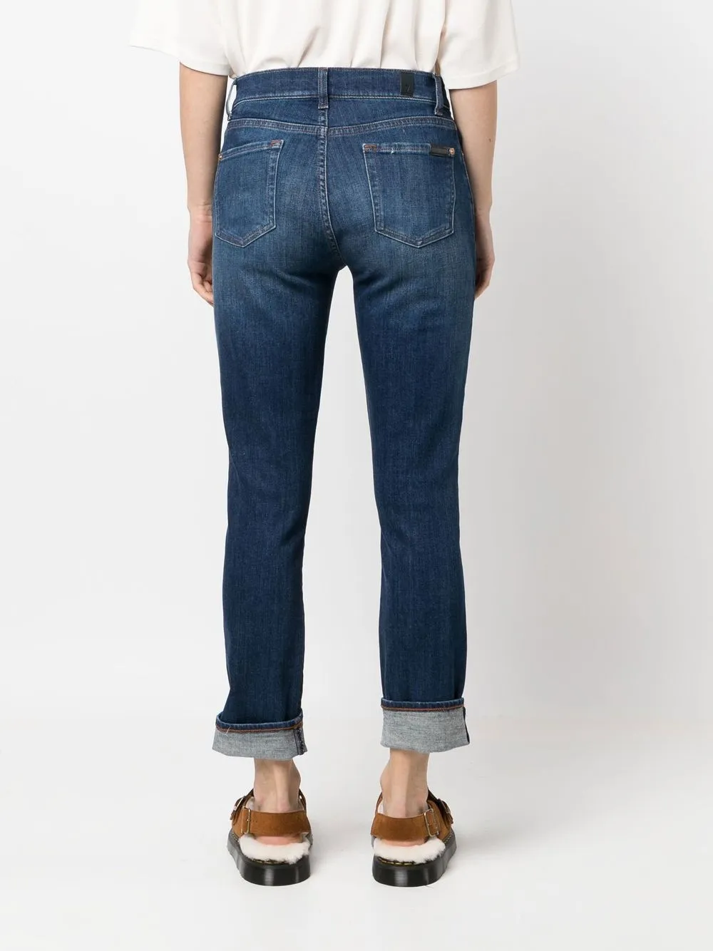 mid-rise cropped jeans — Image 4