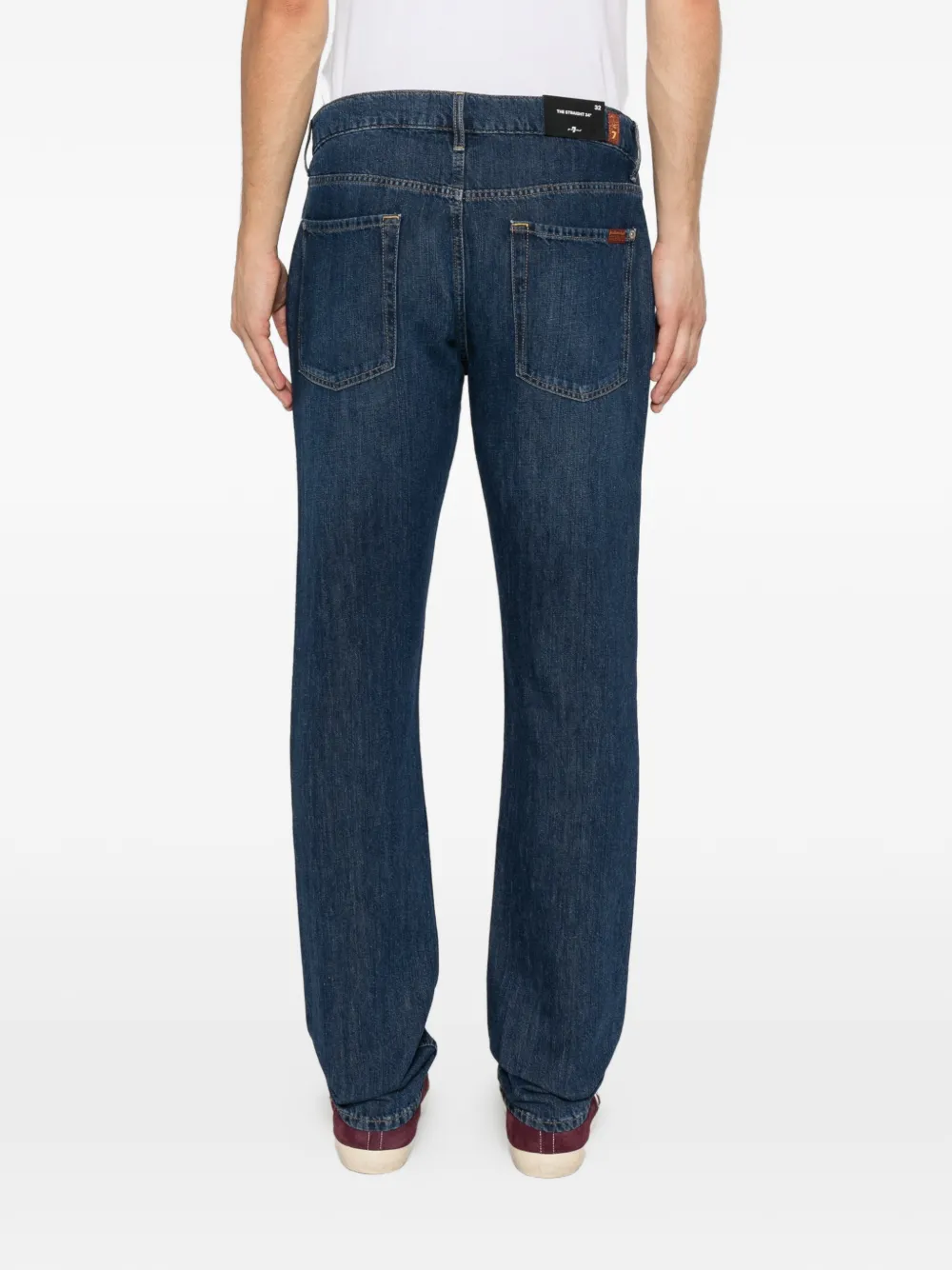 button-fastening straight-leg jeans — Image 3