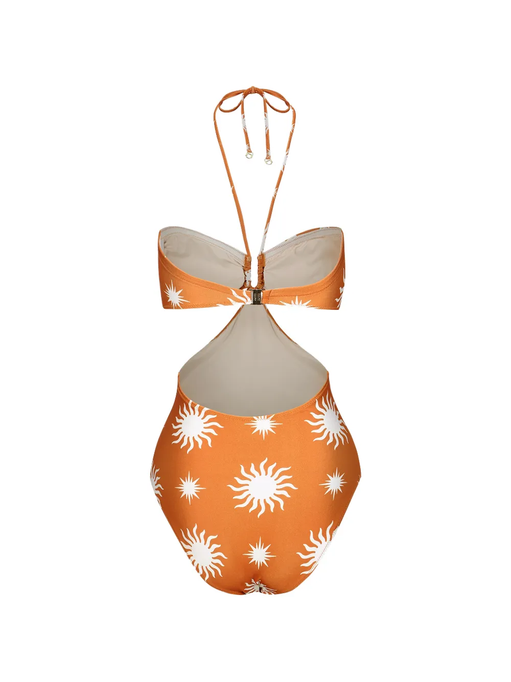 sun-print cutout swimsuit — Image 5