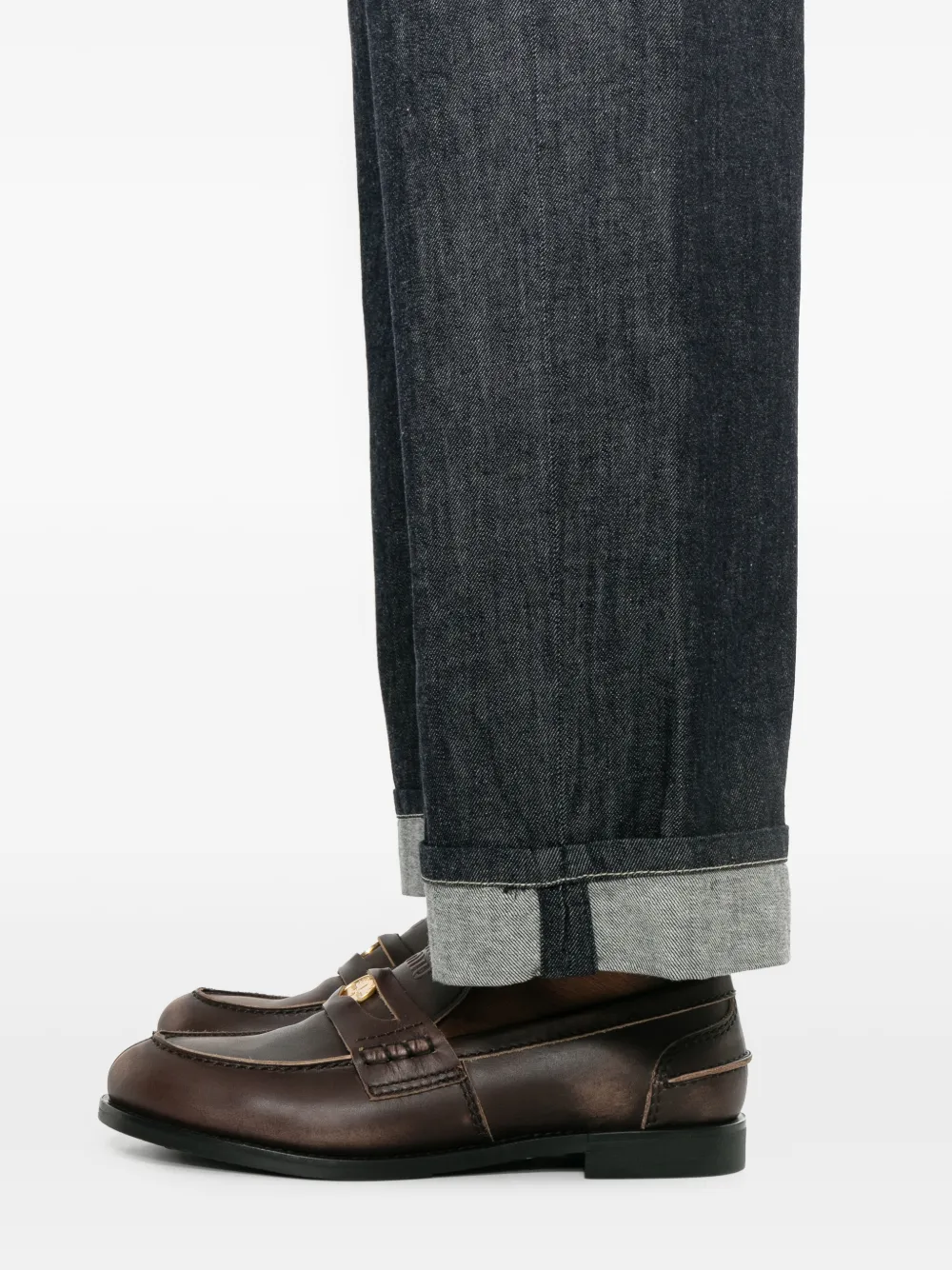 cuffed stitching jeans — Image 3