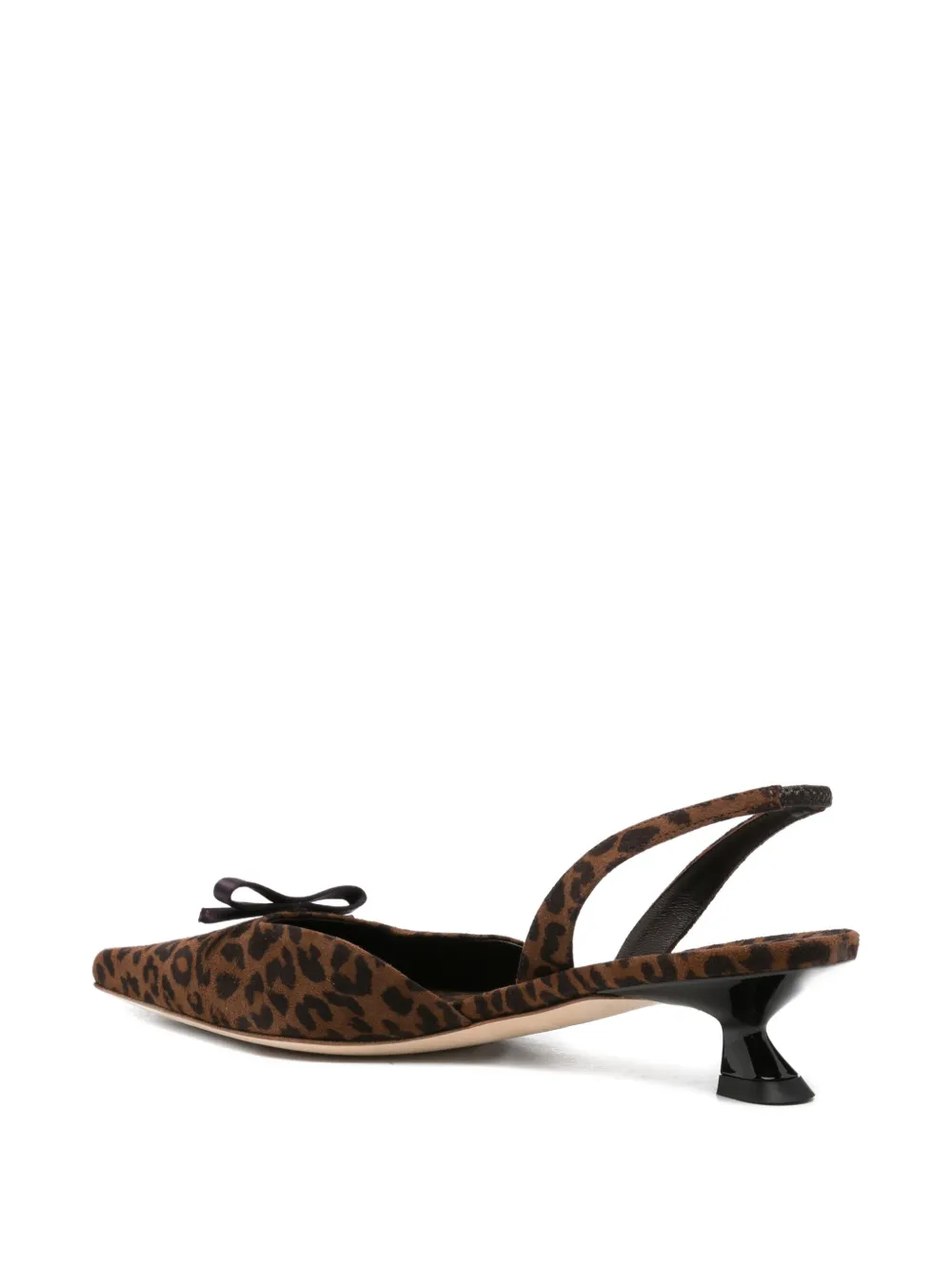 leopard-print bow-detail pumps — Image 4