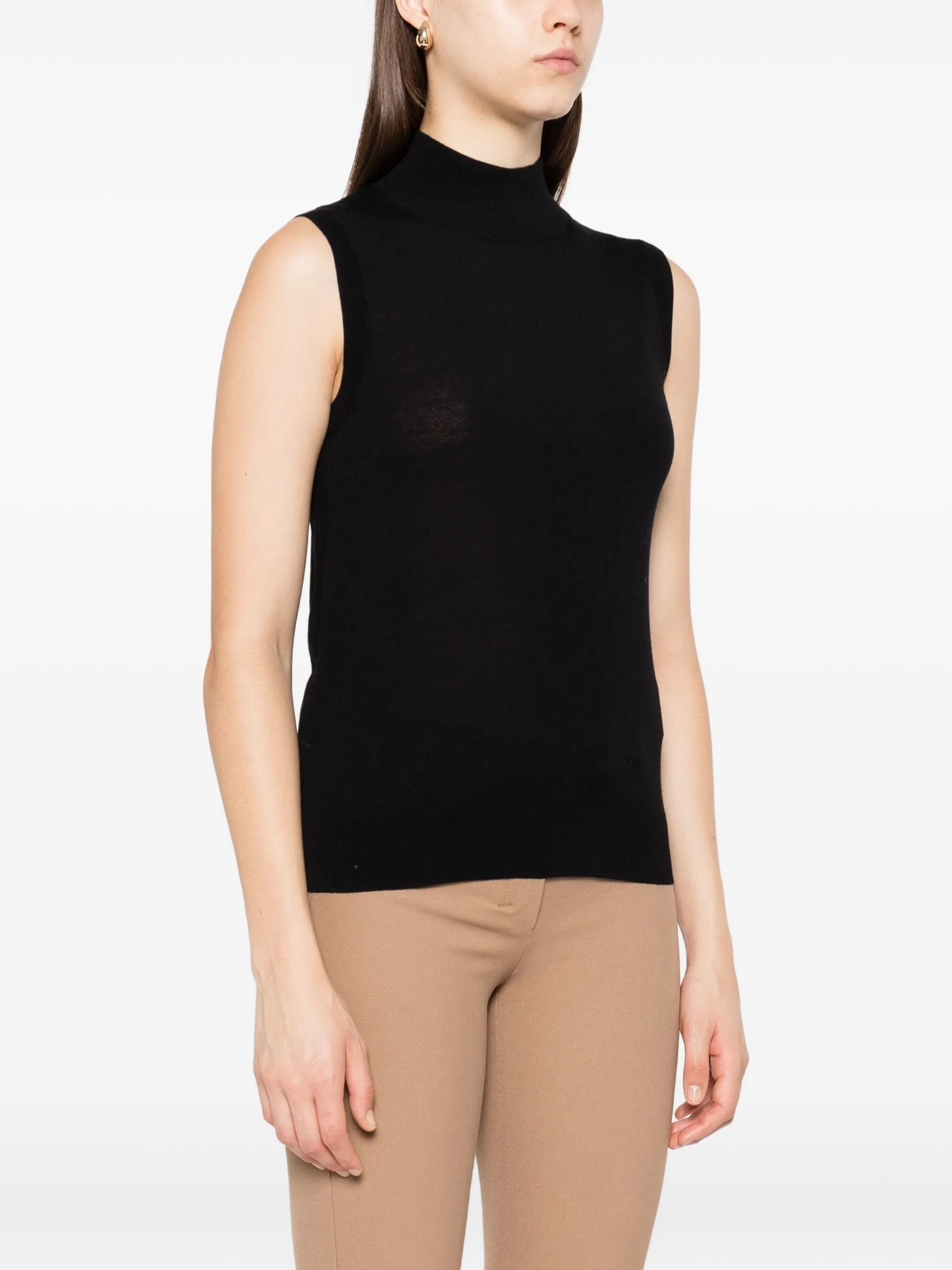 high-neck sleeveless top — Image 4