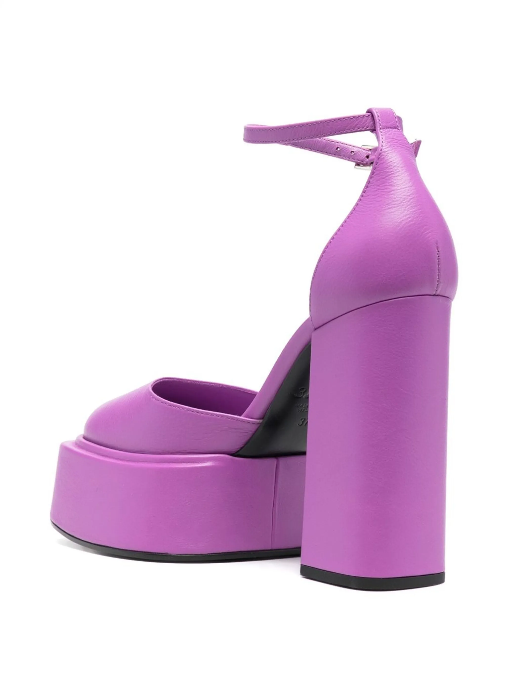 leather platform pumps — Image 4