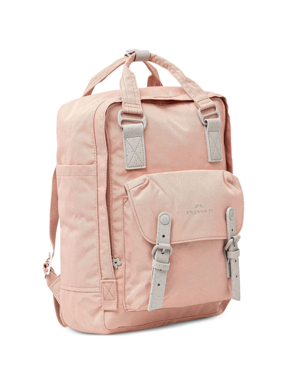 Macaroon Monet buckle-fastening floral-lined backpack — Image 4