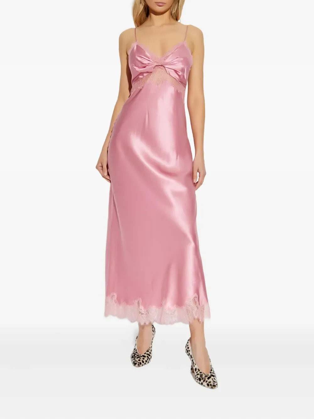 Orianna lace-trimmed slip maxi dress, image 5 of 5