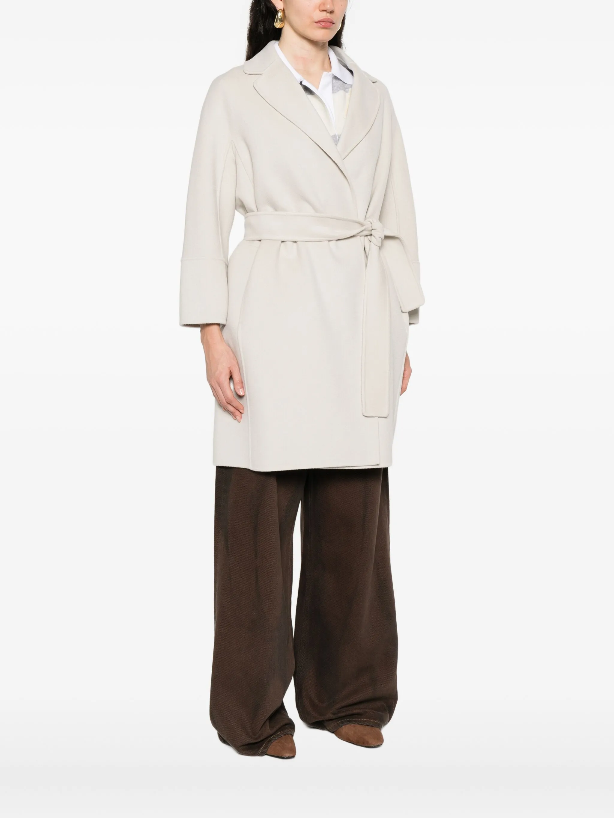 belted lapel coat — Image 5