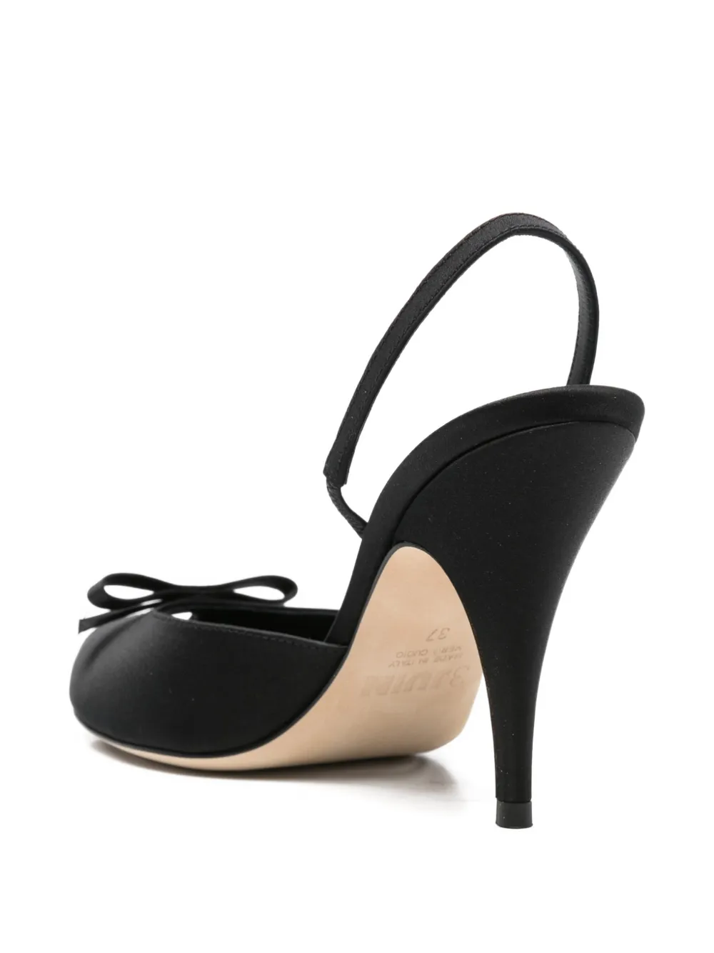 bow-embellishment slingback sandals — Image 4