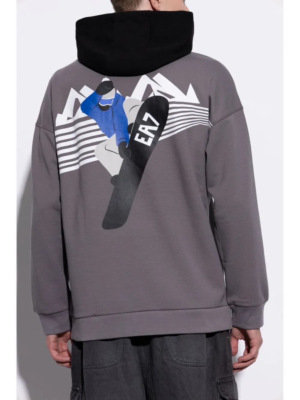 Ea7 Emporio Armani graphic-print hoodie — Image 4