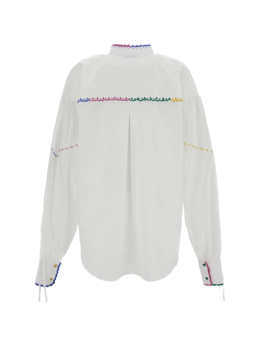 Imanzu embroidered-trim shirt — Image 3