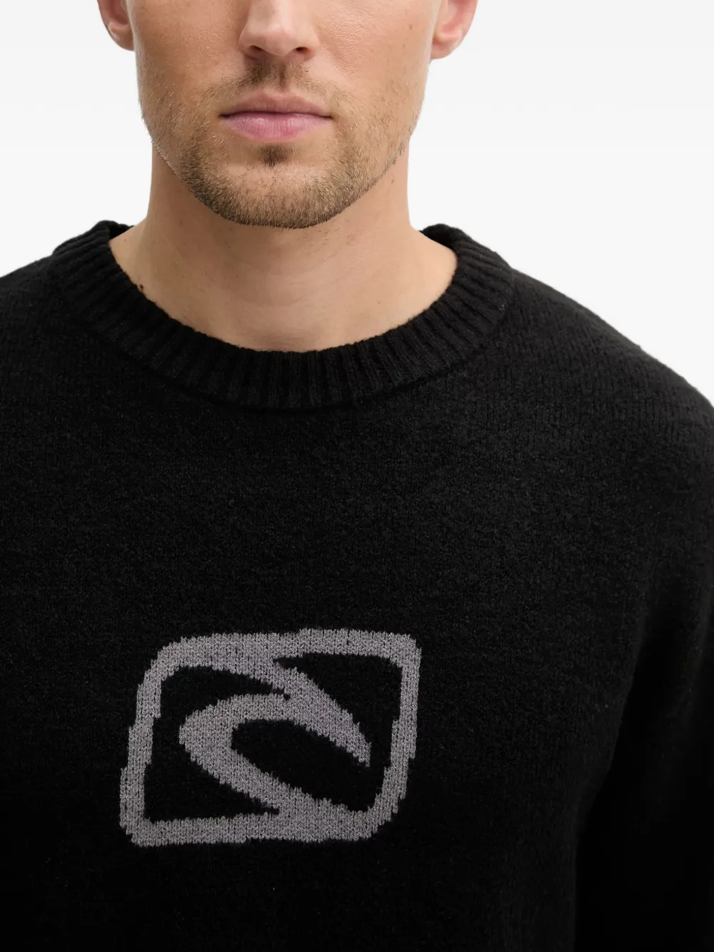 Inner Visions logo-intarsia sweater — Image 3