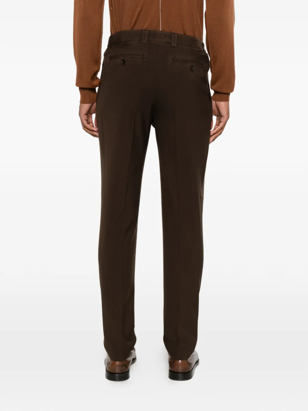 pleated-detail tailored trousers — Image 4