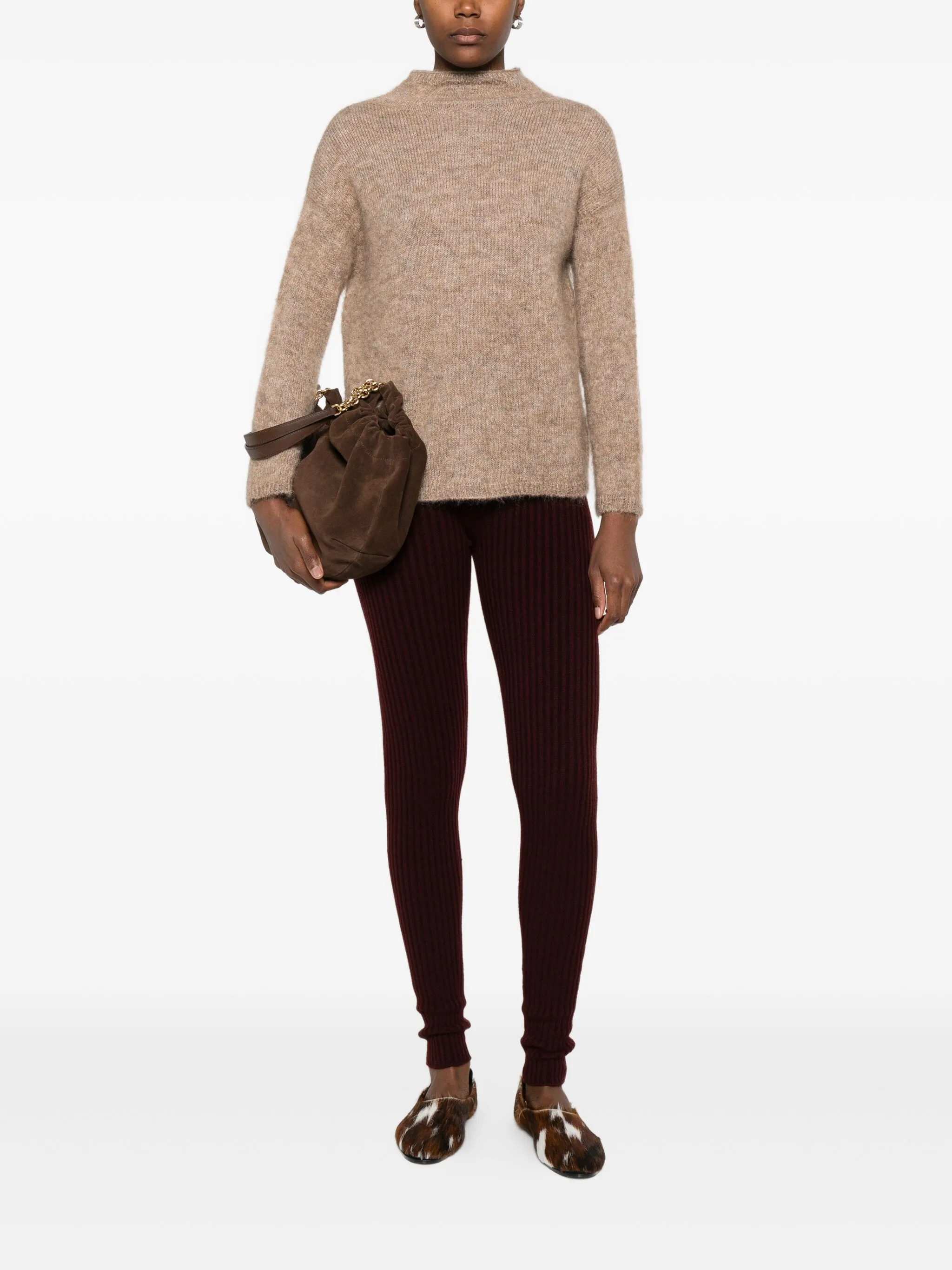 funnel neck sweater — Image 5