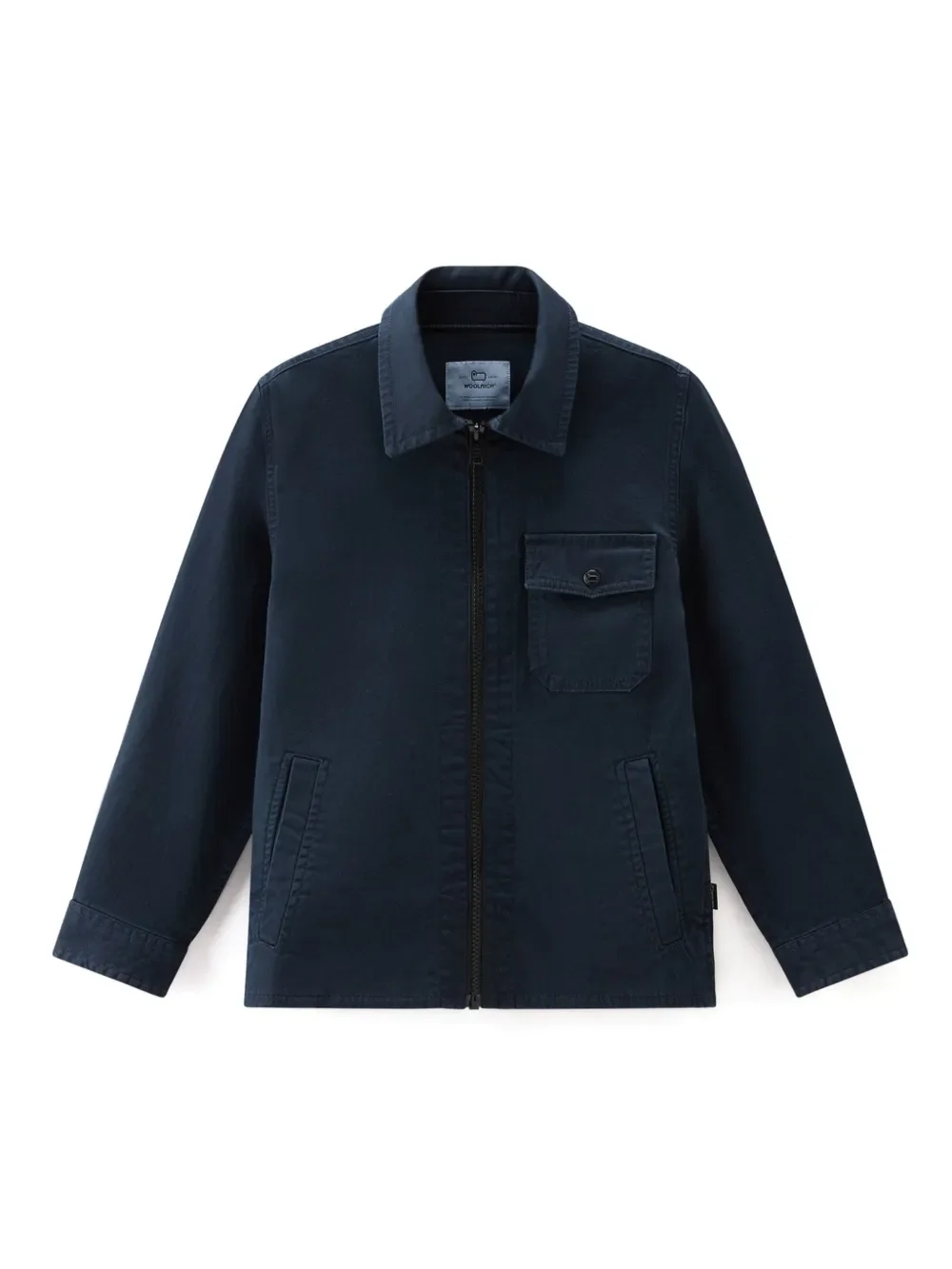 zip-up long-sleeve shirt