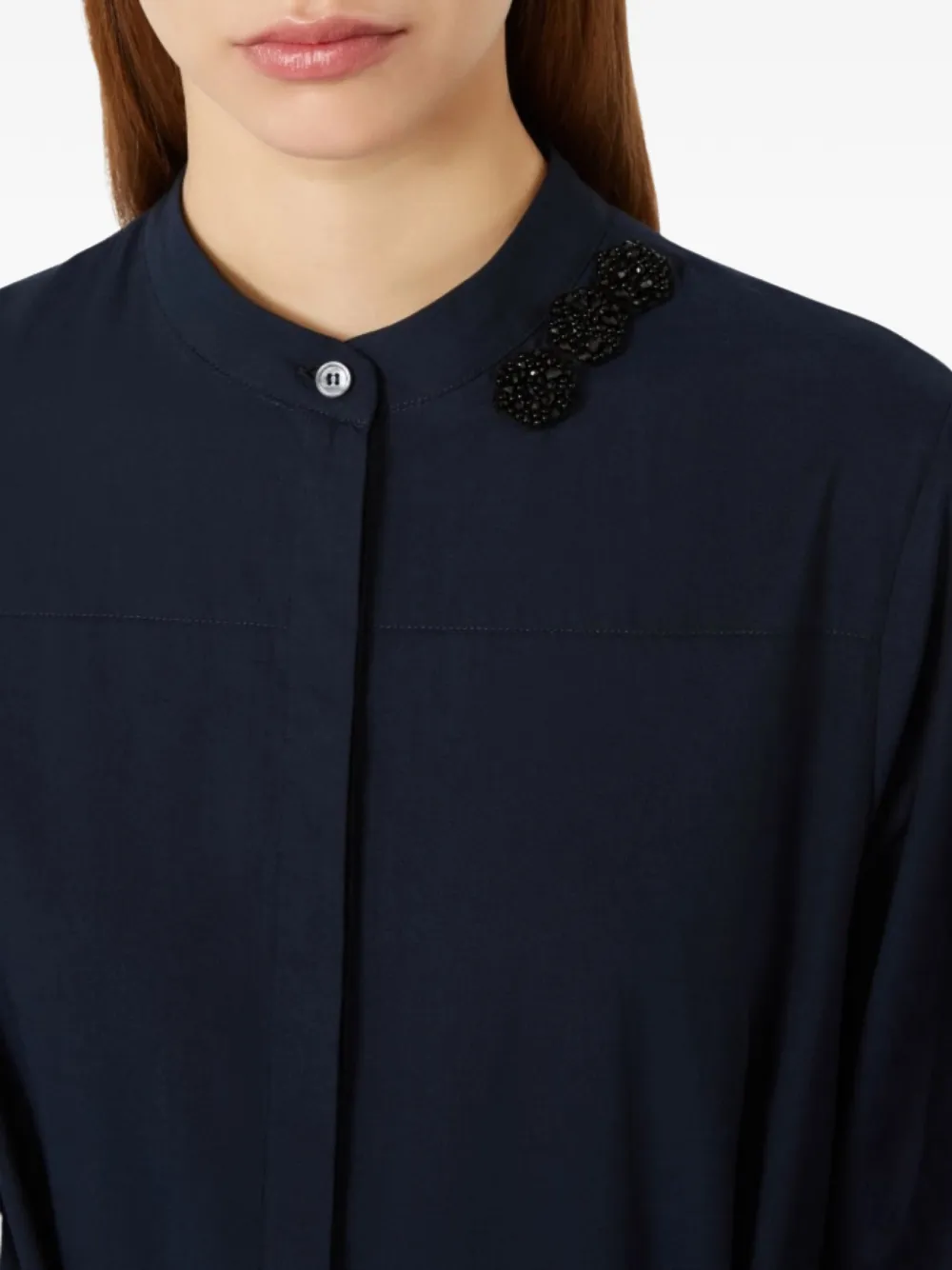 crystal-embellished belted maxi dress — Image 3