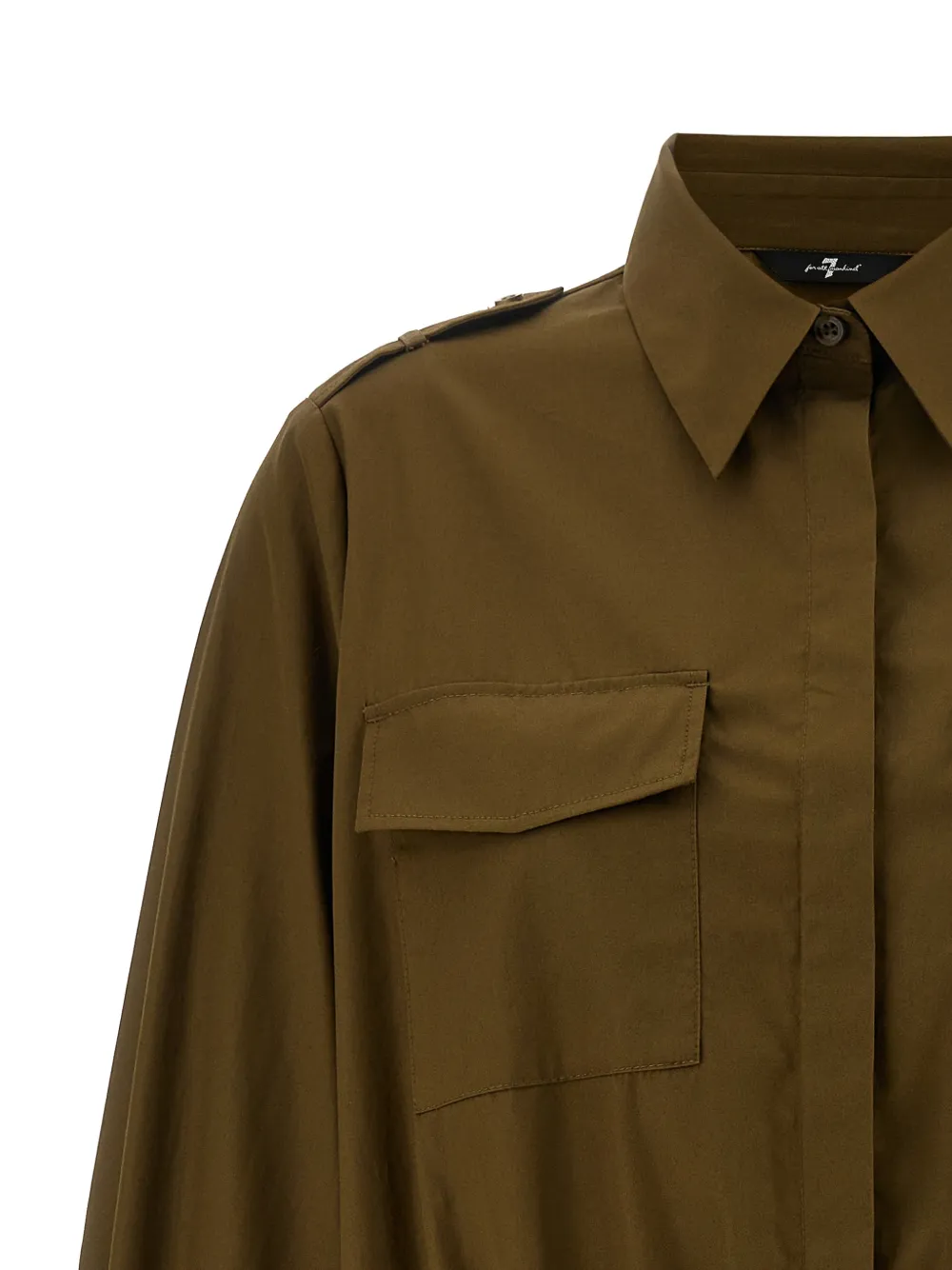 utility poplin mini dress — Image 3