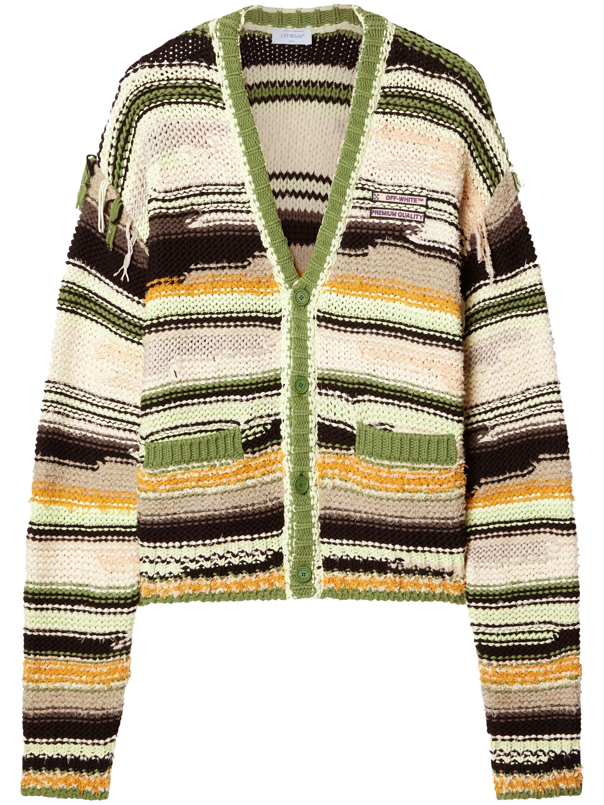 striped cardigan