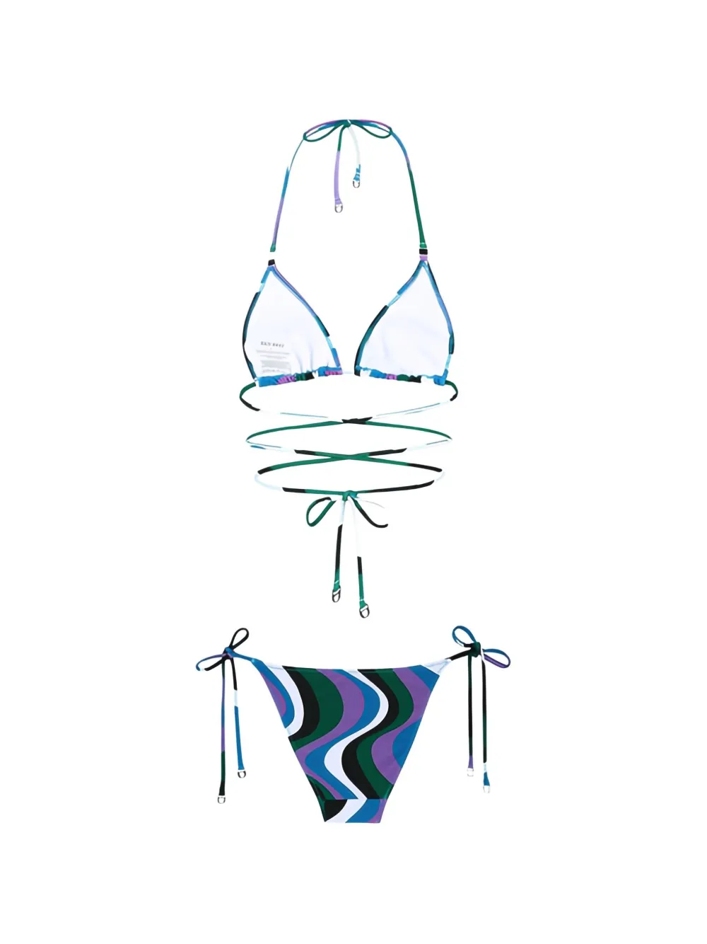 Pado abstract-print wrap-around bikini — Image 5