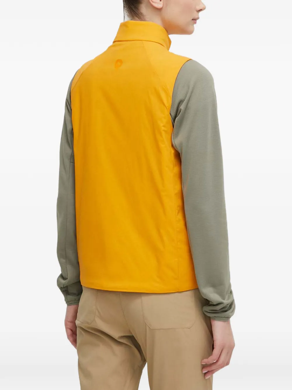 logo-print zip-up gilet — Image 4